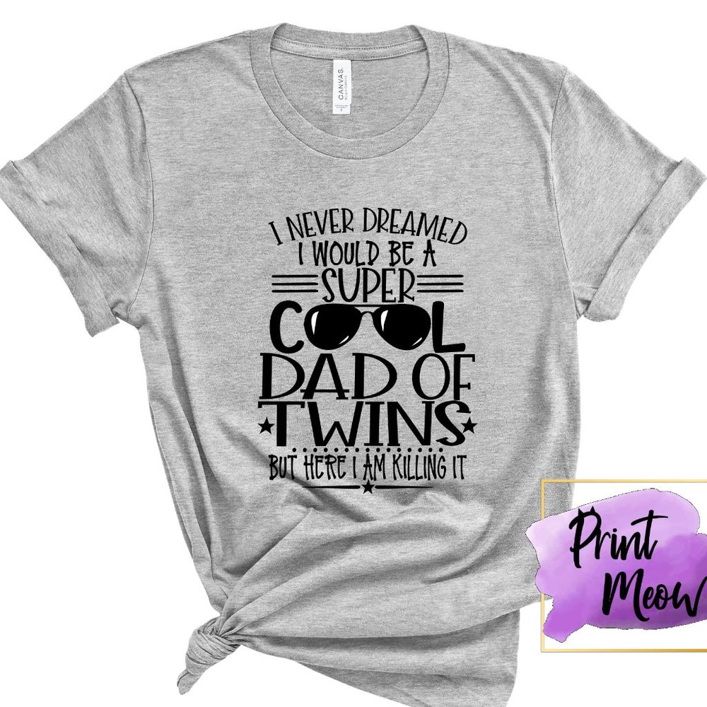 Cool Twin Dad Shirt